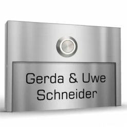 Design Türklingel 100x70mm Klingelplatte Mit Klarem Acrylglas