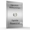 Design Türklingel 110x160mm Bestehend Aus 2 Edelstahlplatten