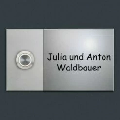 Design Türklingel Edelstahl 130x75mm Mit Acrylglas -Türschilder aus Edelstahl Geschäft design tuerklingel edelstahl 130x75mm mit acrylglas2