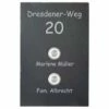 Design Türklingel Schiefer 150x200mm Mit Strassennamen