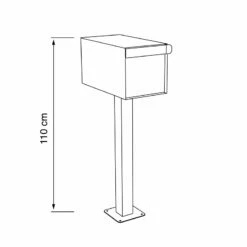 Doppel Briefkasten Standbriefkasten Square Anthrazit RAL 7016 18 Doppel Briefkasten Standbriefkasten Square Anthrazit RAL 7016 -Türschilder aus Edelstahl Geschäft doppel briefkasten standbriefkasten square anthrazit ral 70166