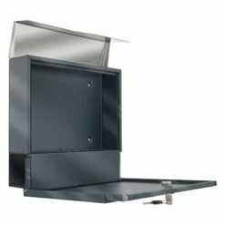 Neue Veröffentlichungen -Türschilder aus Edelstahl Geschäft doppel standbriefkasten anthrazit grau ral 7016 mit beschriftung julian duo2