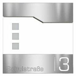 Doppel Standbriefkasten Inkl. Zeitungsfach RAL 9016 Weiß Mit Edelstahl Laser Namensblende -Türschilder aus Edelstahl Geschäft doppel standbriefkasten inkl zeitungsfach ral 9016 weiss mit edelstahl laser namensblende3