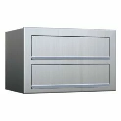 Doppelbriefkasten Wandbriefkasten Comic Edelstahl