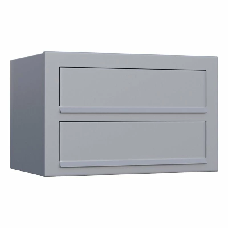 Doppelbriefkasten Wandbriefkasten Comic Grau Metallic RAL 9007 1 Doppelbriefkasten Wandbriefkasten Comic Grau Metallic RAL 9007