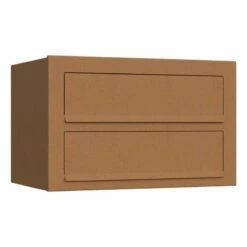 Doppelbriefkasten Wandbriefkasten Comic Rost RAL 8001