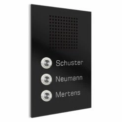 Dreifamilien Türklingel 140x200mm Mit Sprechsieb -Türschilder aus Edelstahl Geschäft dreifamilien tuerklingel 140x200mm mit sprechsieb3