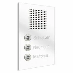 Dreifamilien Türklingel 140x200mm Mit Sprechsieb -Türschilder aus Edelstahl Geschäft dreifamilien tuerklingel 140x200mm mit sprechsieb4
