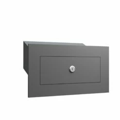 Durchwurfbriefkasten Anthrazit RAL 7016 -Türschilder aus Edelstahl Geschäft durchwurfbriefkasten anthrazit ral 70163