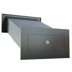 Durchwurfbriefkasten Anthrazit RAL 7016 -Türschilder aus Edelstahl Geschäft durchwurfbriefkasten anthrazit ral 70165