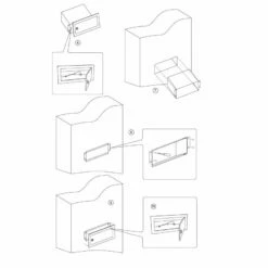Durchwurfbriefkasten Grau Metallic RAL 9007 -Türschilder aus Edelstahl Geschäft durchwurfbriefkasten grau metallic ral 90078