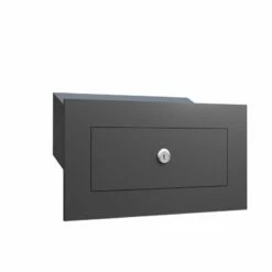 Durchwurfbriefkasten Schwarz RAL 9005 -Türschilder aus Edelstahl Geschäft durchwurfbriefkasten schwarz ral 90053