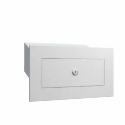 Durchwurfbriefkasten Weiß RAL 9016 -Türschilder aus Edelstahl Geschäft durchwurfbriefkasten weiss ral 90163