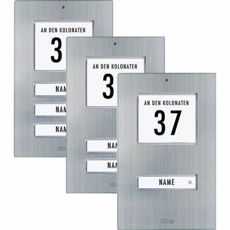 Edelstahl Aufputz Klingeltaster Für 1, 2, 3-Familienhaus 1 Edelstahl Aufputz Klingeltaster Für 1, 2, 3-Familienhaus