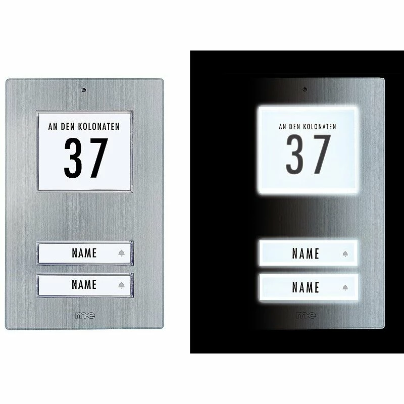 Edelstahl Aufputz Klingeltaster Für 1, 2, 3-Familienhaus 6 Edelstahl Aufputz Klingeltaster Für 1, 2, 3-Familienhaus – Bild 6