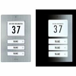 Edelstahl Aufputz Klingeltaster Für 1, 2, 3-Familienhaus 14 Edelstahl Aufputz Klingeltaster Für 1, 2, 3-Familienhaus -Türschilder aus Edelstahl Geschäft edelstahl aufputz klingeltaster fuer 1 2 3 familienhaus7