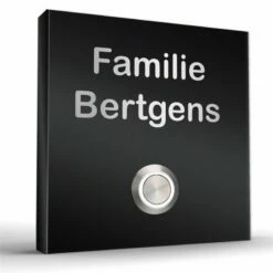 Edelstahl Aufputz Türklingel 100x100mm Mit LED Taster Merkur2 -Türschilder aus Edelstahl Geschäft edelstahl aufputz tuerklingel 100x100mm mit led taster merkur23