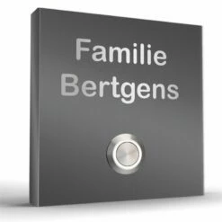 Edelstahl Aufputz Türklingel 100x100mm Mit LED Taster Merkur2 -Türschilder aus Edelstahl Geschäft edelstahl aufputz tuerklingel 100x100mm mit led taster merkur24