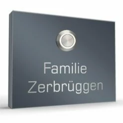 Edelstahl Aufputz Türklingel 110x85mm Mit LED Taster Venus1 -Türschilder aus Edelstahl Geschäft edelstahl aufputz tuerklingel 110x85mm mit led taster venus12