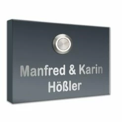 Edelstahl Aufputz Türklingel 130x100mm Mit LED Taster Uranus1 -Türschilder aus Edelstahl Geschäft edelstahl aufputz tuerklingel 130x100mm mit led taster uranus12