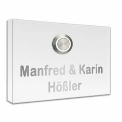 Edelstahl Aufputz Türklingel 130x100mm Mit LED Taster Uranus1 -Türschilder aus Edelstahl Geschäft edelstahl aufputz tuerklingel 130x100mm mit led taster uranus14