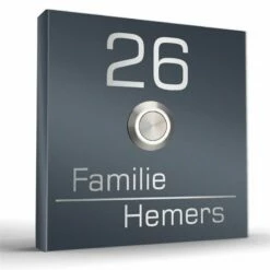 Edelstahl Aufputz Türklingel Aufputzklingel In Verschiedenen Größen Futura3 -Türschilder aus Edelstahl Geschäft edelstahl aufputz tuerklingel aufputzklingel 100x100mm mit led taster futura32