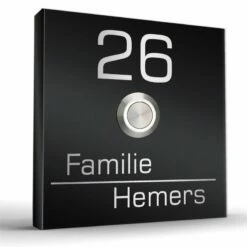 Edelstahl Aufputz Türklingel Aufputzklingel In Verschiedenen Größen Futura3 -Türschilder aus Edelstahl Geschäft edelstahl aufputz tuerklingel aufputzklingel 100x100mm mit led taster futura33