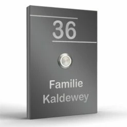 Edelstahl Aufputz Türklingel Aufputzklingel 110x160mm Mit LED Taster Saturn2 -Türschilder aus Edelstahl Geschäft edelstahl aufputz tuerklingel aufputzklingel 110x160mm mit led taster saturn24