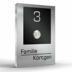 Edelstahl Aufputz Türklingel Aufputzklingel RAL 7016 110x160mm Mit LED Taster Saturn3 -Türschilder aus Edelstahl Geschäft edelstahl aufputz tuerklingel aufputzklingel ral 7016 110x160mm mit led taster saturn32