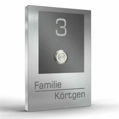 Edelstahl Aufputz Türklingel Aufputzklingel RAL 7016 110x160mm Mit LED Taster Saturn3 -Türschilder aus Edelstahl Geschäft edelstahl aufputz tuerklingel aufputzklingel ral 7016 110x160mm mit led taster saturn33