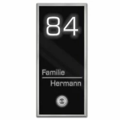 Edelstahl Aufputz Türklingel RAL 9005 Schwarz Hochglanz Mit Beleuchtung Weiß NAOS 6 Edelstahl Aufputz Türklingel RAL 9005 Schwarz Hochglanz Mit Beleuchtung Weiß NAOS -Türschilder aus Edelstahl Geschäft edelstahl aufputz tuerklingel ral 9005 schwarz hochglanz mit beleuchtung weiss naos2