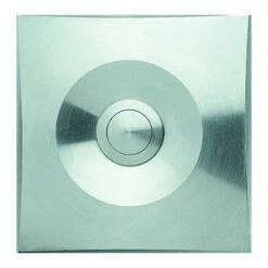 Edelstahl Aufputztürklingel Eckig In Edler Anmutung Mit Vormontageplatte