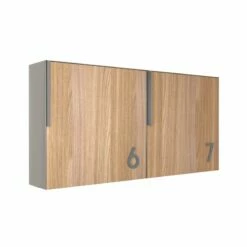 Edelstahl Briefkasten Briefkastenanlage Portis Mit Holzdekor-Front Grau Metallic RAL 9007 -Türschilder aus Edelstahl Geschäft edelstahl briefkasten briefkastenanlage portis mit holzdekor front grau metallic ral 90072