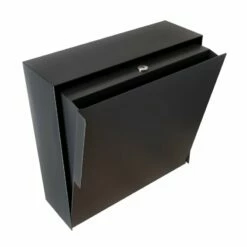 Edelstahl Briefkasten Briefkastenanlage Wandbriefkasten Portis Schwarz RAL 9005 -Türschilder aus Edelstahl Geschäft edelstahl briefkasten briefkastenanlage wandbriefkasten portis schwarz ral 90058