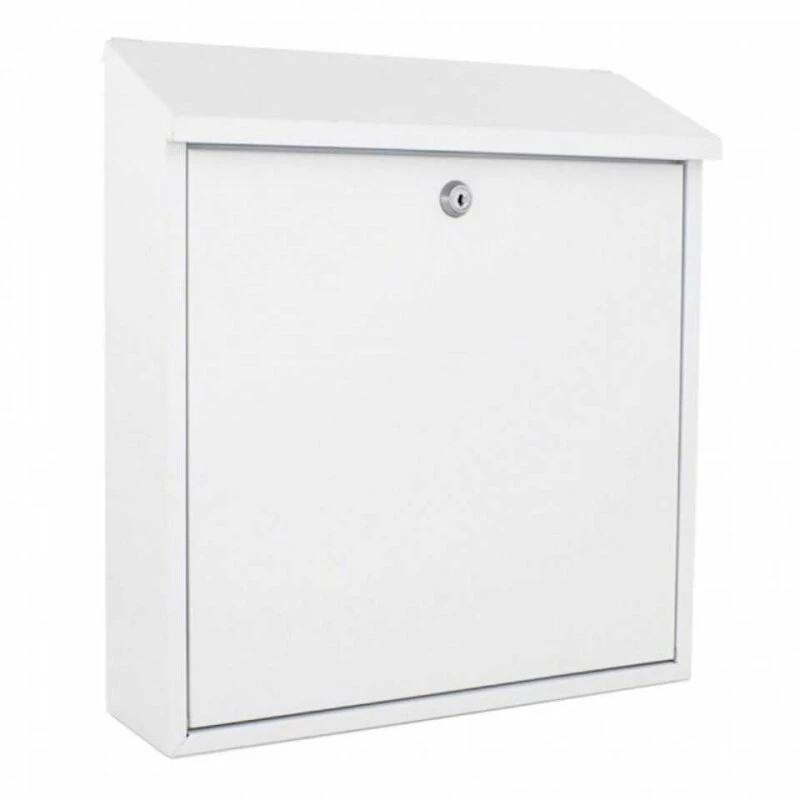 Edelstahl Briefkasten Mailbox Firenze Weiß 1 Edelstahl Briefkasten Mailbox Firenze Weiß