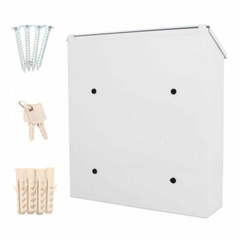 Edelstahl Briefkasten Mailbox Firenze Weiß 4 Edelstahl Briefkasten Mailbox Firenze Weiß – Bild 4