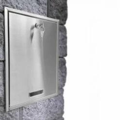 Edelstahl Briefkasten Mit Kamera Video Touchscreen & Videospeicher 2 Monitor -Türschilder aus Edelstahl Geschäft edelstahl briefkasten mit kamera video touchscreen videospeicher 2 monitor3