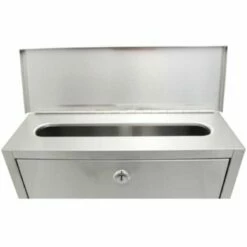 Edelstahl Briefkasten Mit Zeitungsrolle Und 3 Sichtfenstern + Namensschild Postkasten -Türschilder aus Edelstahl Geschäft edelstahl briefkasten mit zeitungsrolle und 3 sichtfenstern namensschild postkasten2