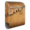 Edelstahl Briefkasten Wandbriefkasten Design Holz