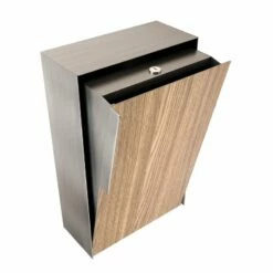 Edelstahl Briefkasten Wandbriefkasten Firona Mit Holzdekor-Front -Türschilder aus Edelstahl Geschäft edelstahl briefkasten wandbriefkasten firona mit holzdekor front9