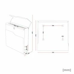 Edelstahl Briefkasten Wandbriefkasten Mailbox Mit Zeitungsfach & Beschriftung Triton -Türschilder aus Edelstahl Geschäft edelstahl briefkasten wandbriefkasten mailbox mit zeitungsfach beschriftung triton6