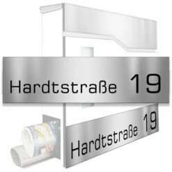 Edelstahl Briefkastennamensblende In Verschiedenen Größen & Farben -Türschilder aus Edelstahl Geschäft edelstahl briefkastennamensblende in verschiedenen groessen farben6