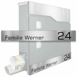 Edelstahl Briefkastennamensblende In Verschiedenen Größen & Farben -Türschilder aus Edelstahl Geschäft edelstahl briefkastennamensblende in verschiedenen groessen farben7