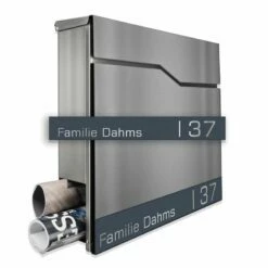 Edelstahl Briefkastennamensblende In Verschiedenen Größen & Farben -Türschilder aus Edelstahl Geschäft edelstahl briefkastennamensblende in verschiedenen groessen farben8