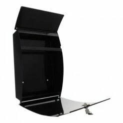 Edelstahl Design Mailbox Briefkasten Harrow Schwarzgrau -Türschilder aus Edelstahl Geschäft edelstahl design mailbox briefkasten harrow schwarzgrau2