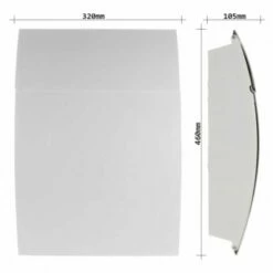 Edelstahl Design Mailbox Briefkasten Harrow Weiß -Türschilder aus Edelstahl Geschäft edelstahl design mailbox briefkasten harrow weiss4