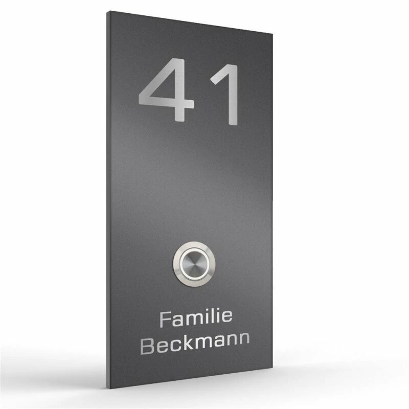 Edelstahl Design Türklingel Klingelplatte 100x190mm Tomran 5 Edelstahl Design Türklingel Klingelplatte 100x190mm Tomran – Bild 5