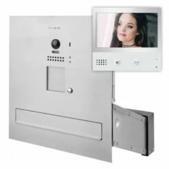 Edelstahl Durchwurfbriefkasten Mit Kamera FARBE LCD 2 DRAHT 1 Monitor