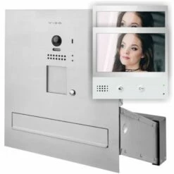 Edelstahl Durchwurfbriefkasten Mit Kamera FARBE LCD 2 DRAHT 2 Monitor
