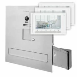 Edelstahl Durchwurfbriefkasten Mit Kamera FARBE LCD 2 DRAHT 3 Monitor